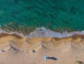 beach aerial photo