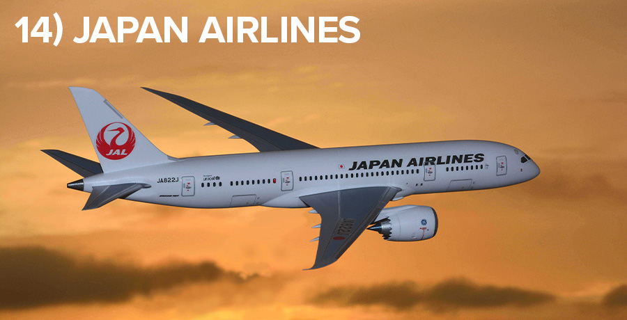 14) Japan Airlines