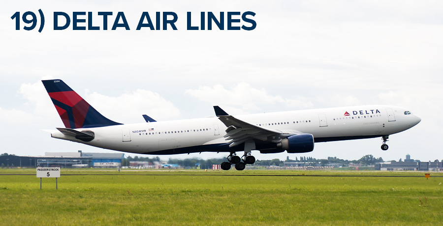 19) Delta Airlines