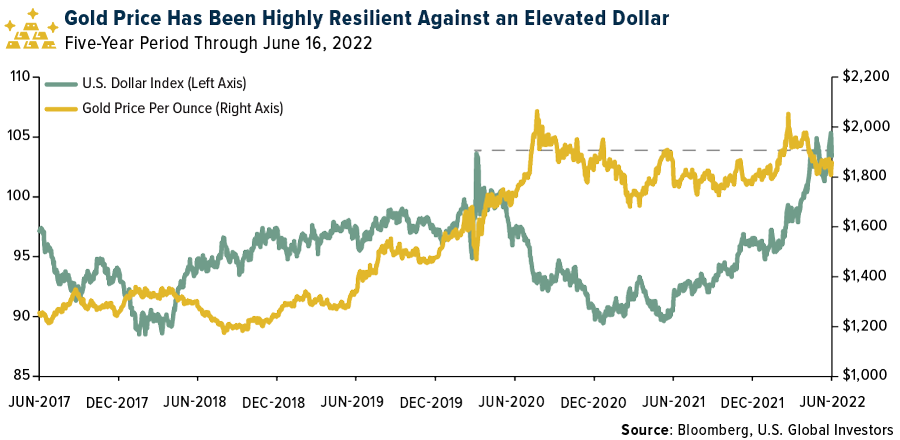 Gold Price Has Been Highly Resilient Against Elevated Dollar